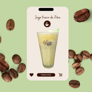 Jugo fresco de Piña