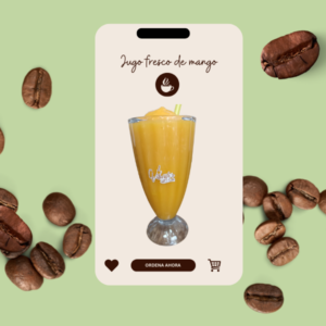 Jugo fresco de mango