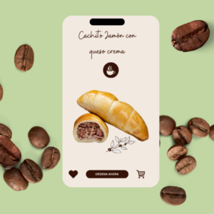 Cachito Jamón con queso crema