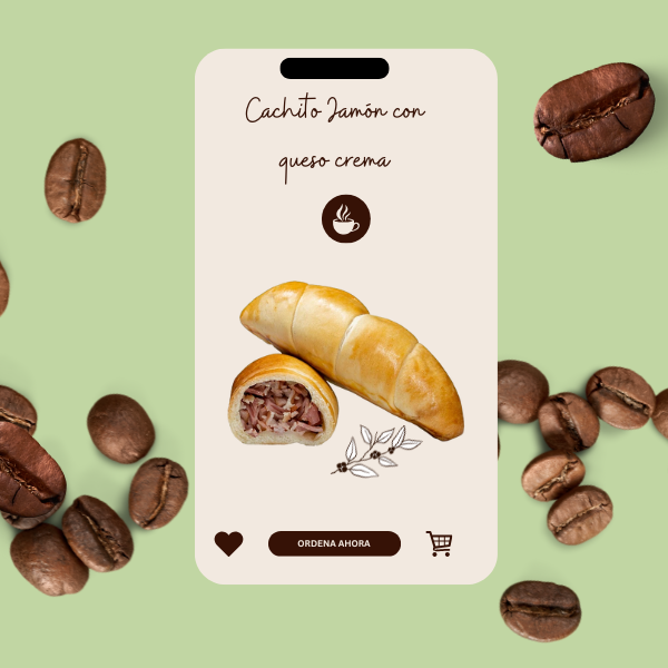 Cachito Jamón con queso crema